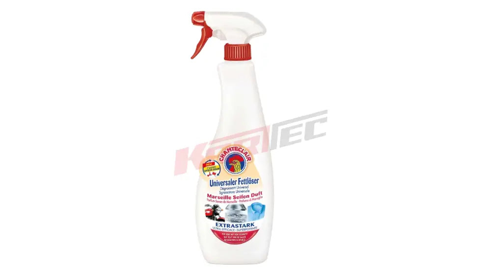 Weiß kunststoff sprühflasche mit rotem auslöser und deckel chanteclair fettlöser merseille 750 ml