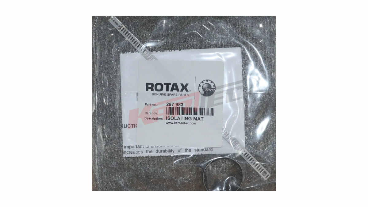 Rotax dämpfermatte isoliermatte graues schleifpad aus stahl für kart shop teil 297 983