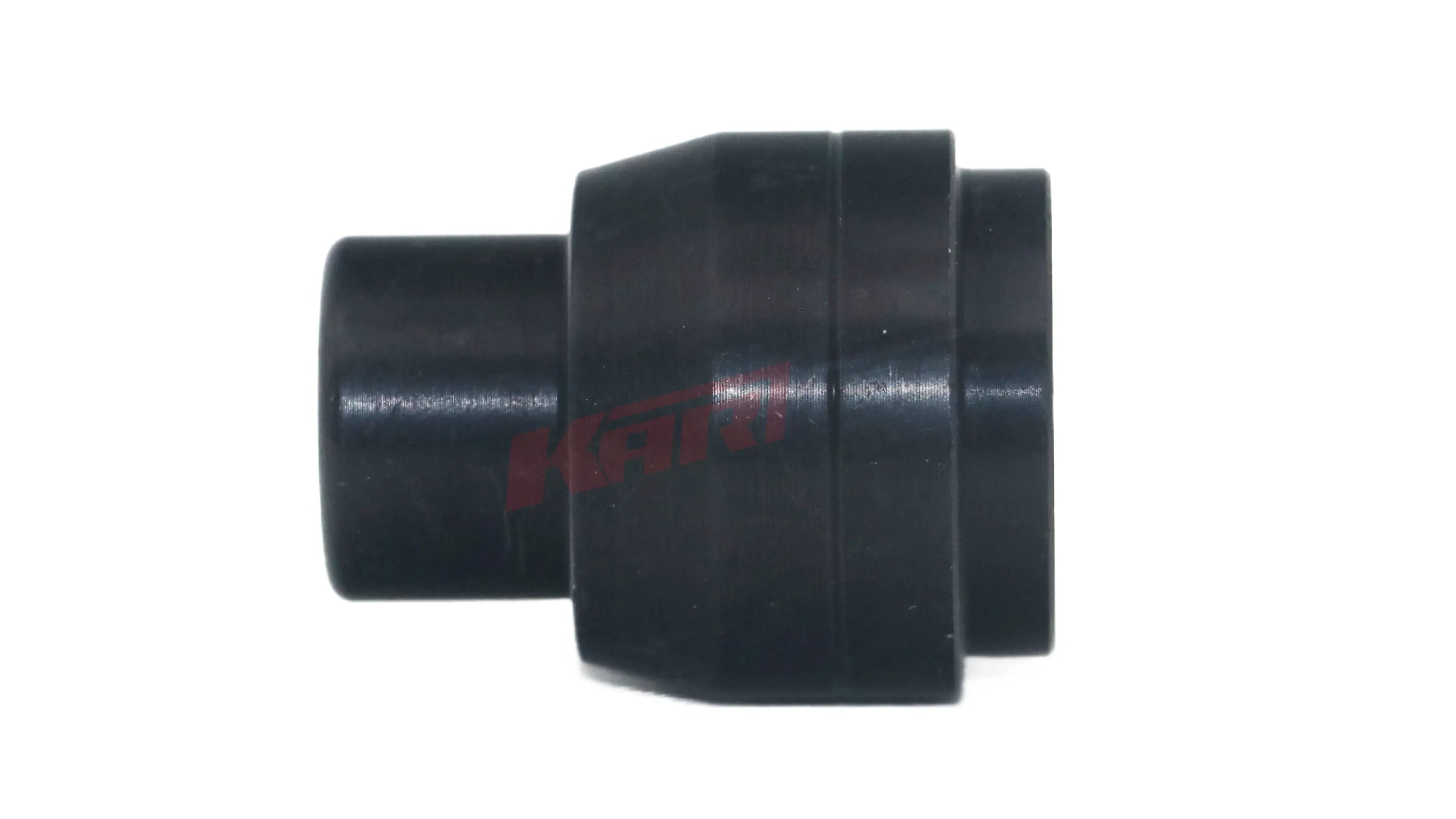 Schwarzes kunststoff distanzstück halter heckstosstange 30 mm mit matter oberfläche und geriffelter struktur