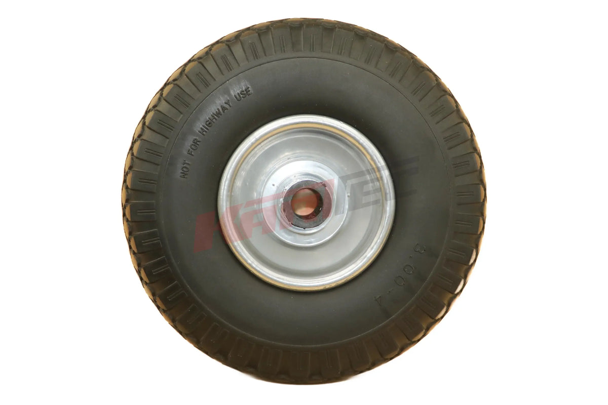 Ersatzrad für kartwagen d260 x 85 mm schwarzer gummireifen mit silberner metallfelge und tiefem profil nicht für straße