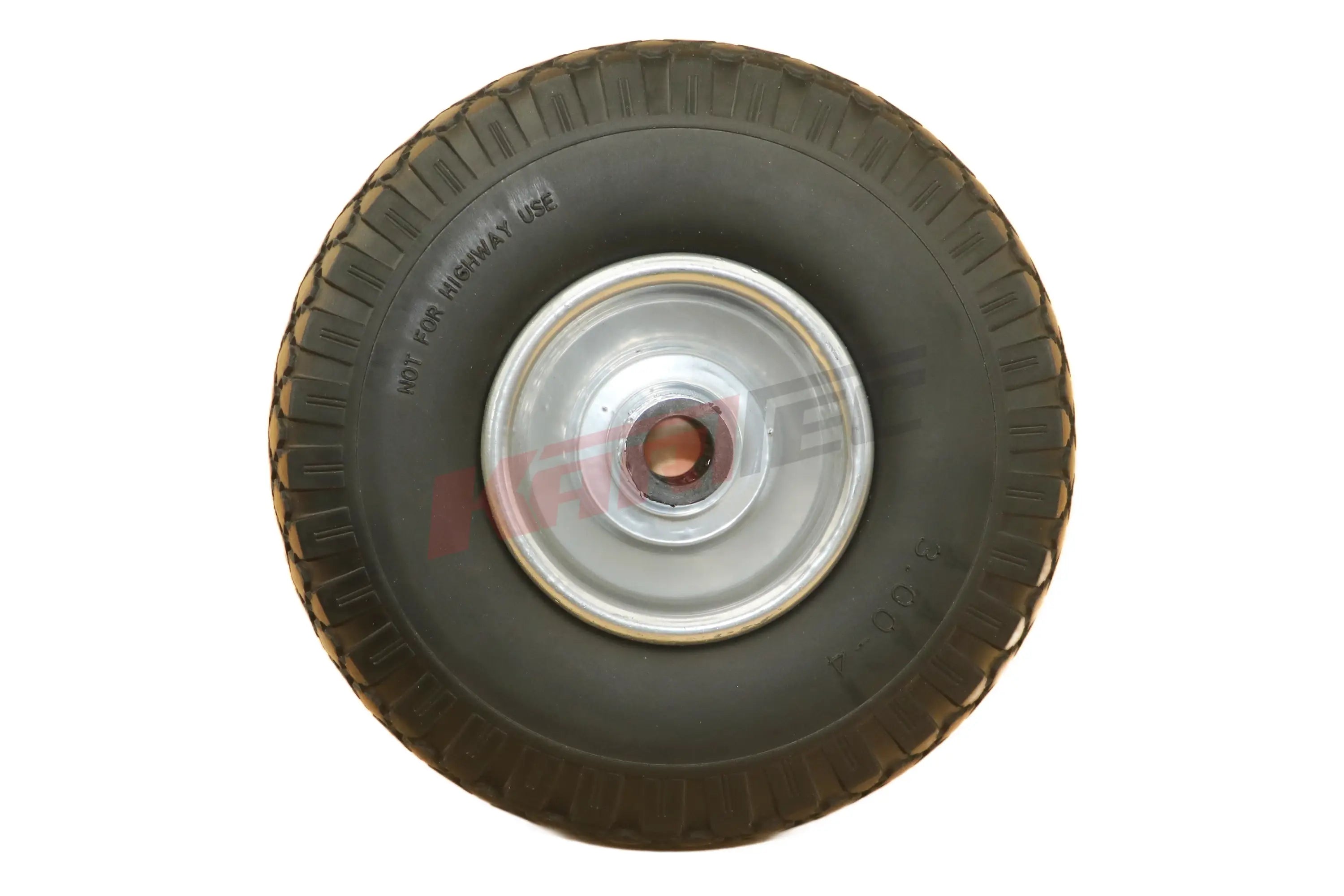 Ersatzrad für kartwagen d260 x 85 mm schwarzer gummireifen mit silberner metallfelge und tiefem profil nicht für straße