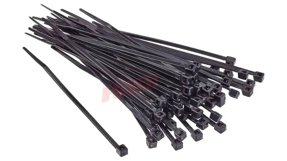 Kabelbinder schwarz 430 x 9 mm mit strukturierter oberfläche und quadratischen köpfen in 100 stück packung