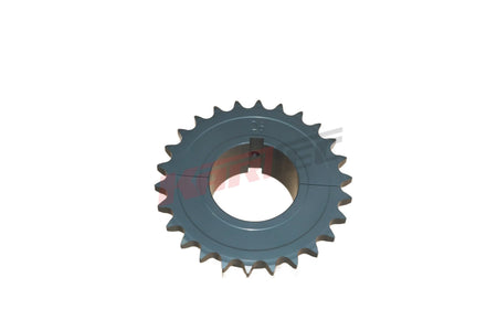 Kettenrad ergal hq aus grauem metall mit roten akzenten und 26 zähnen für 50 mm achse kettenblatt alu