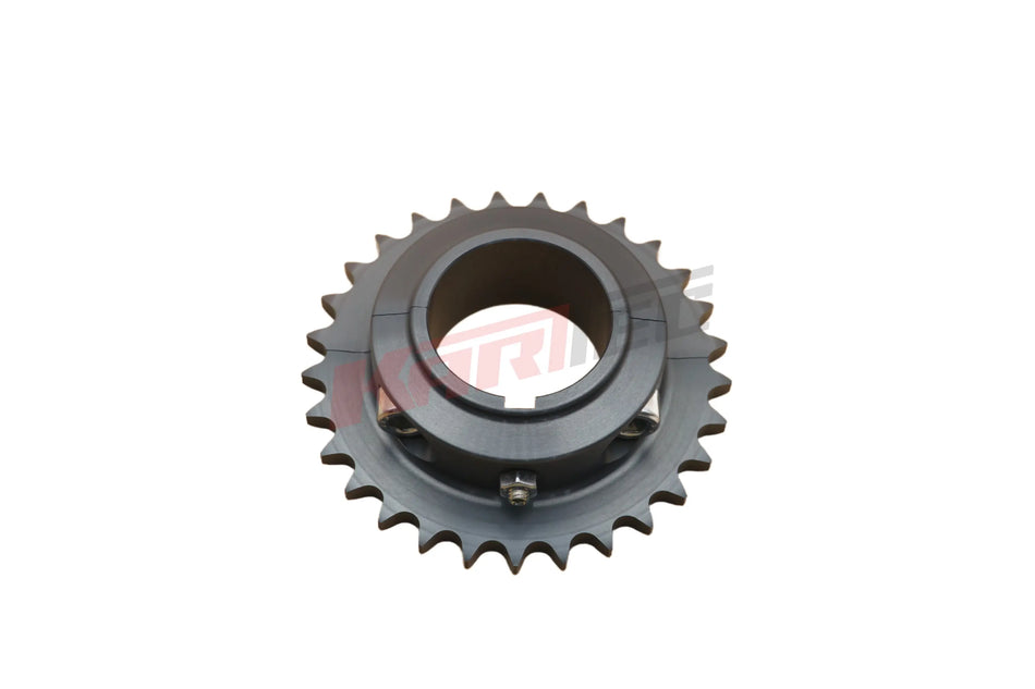 Kettenrad ergal alu in grau mit 29 zähnen und mittiger bohrung für 50 mm achse