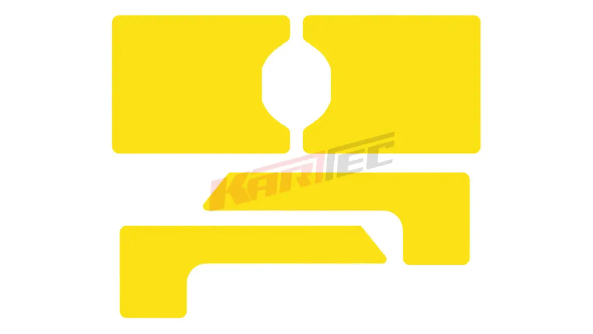 Kleber Heckauffahrschutz Birel,OTK etc. Neon Farben - Neon Gelb - Kleber Heckauffahrschutz Birel,OTK etc. Neon Farben
