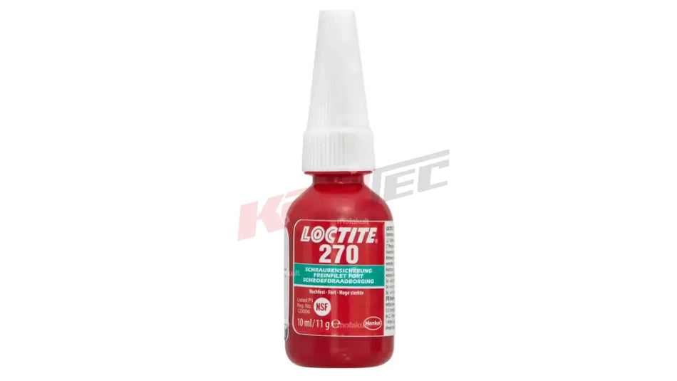 Loctite 270 hochfest 10 ml flasche mit weißer düse für dauerhafte verbindungen und hochfeste schraubensicherung
