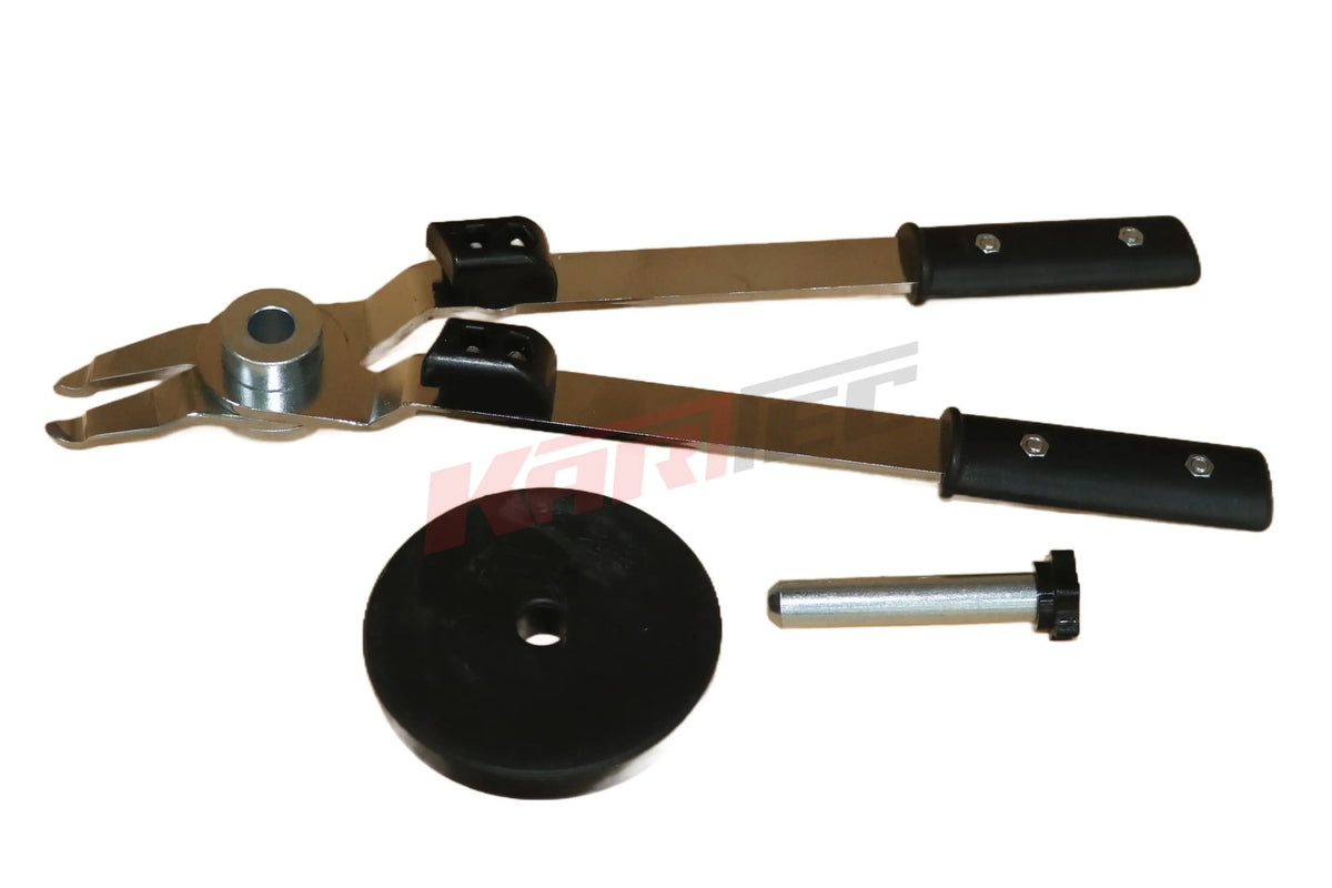 Schwarzgriff-metallreifenschere mit rundem grundkörper und zylindrischem aufsatz für präzises schneiden