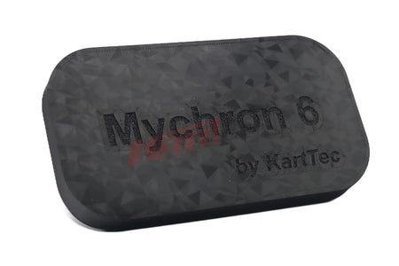Schwarz schutzkappe mychron 6 von kartec mit texturiertem geometrischem muster für kart motorsportgeräte