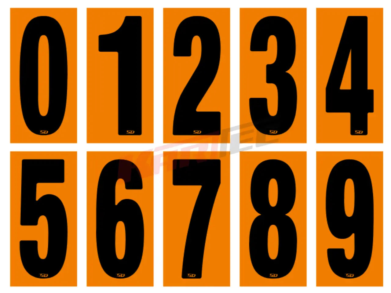 Startnummer Orange - Startnummer Orange